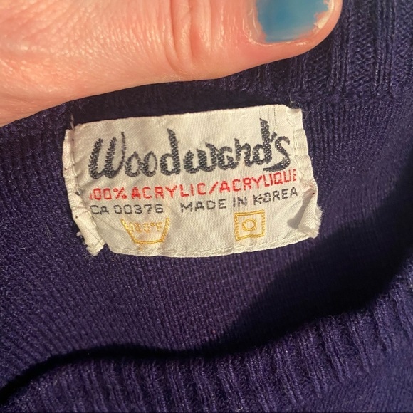 Vintage Woodward’s women’s blue  sweater in size x-small - Picture 7 of 9